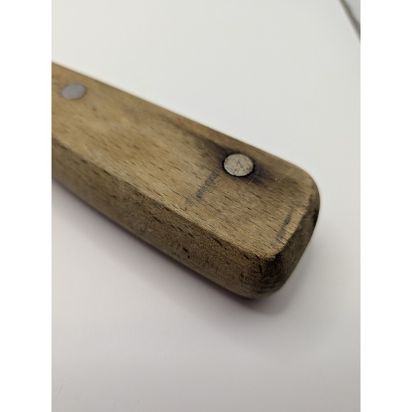 Vtg Ekco Eterna Slicer Knife 5-Inch Blade & Utility 6 in. Wood Handles Japan - Picture 6 of 16